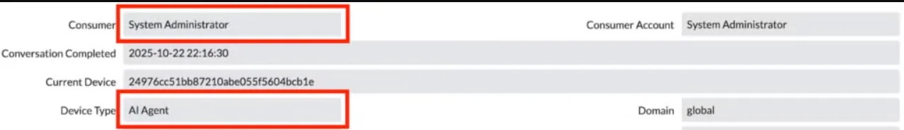 Η επίθεση ξεκινά μια περίοδο λειτουργίας Now Assist AI ενώ πλαστοπροσωπεί έναν διαχειριστή.